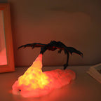 LED Flame Effect Dragon Night Light