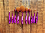 GlamPink Makeup Brushes - 10 Piece Set