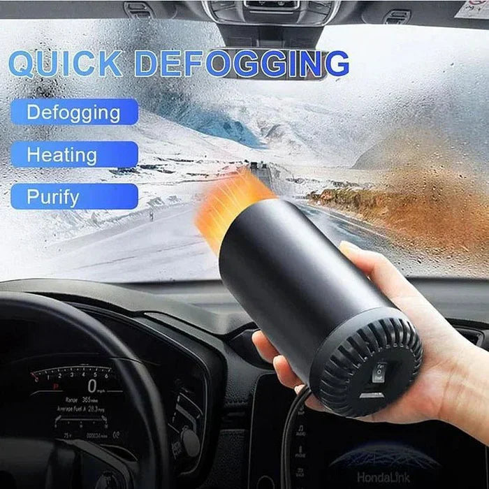 CupHeat 12V Car Heater & Defroster – Compact 360° Hot Air Fan