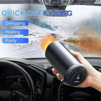 CupHeat 12V Car Heater & Defroster – Compact 360° Hot Air Fan