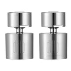 Rotatable faucet nozzle head