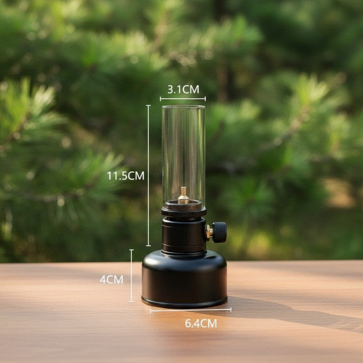 Mini Gas Flame Torch Table Lamp