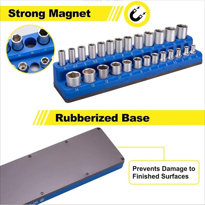 Heavy-Duty Magnetic Socket Organizer