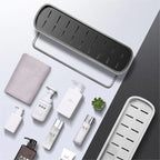 EasyMount storage shelf for bathroom - no drilling required