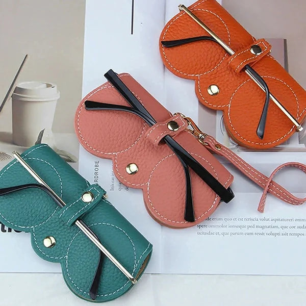 ShadeShield™ Soft Leather Sunglasses Case