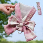 Adjustable Dog Harness with Elegant Bow for Stylish Walks