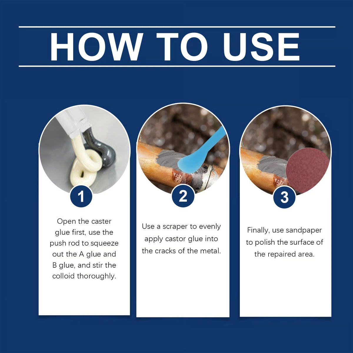Metal casting repair epoxy resin — Durable, heat-resistant adhesive