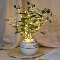 LumiTak – Elegant Olive Branch LED Table Lamp