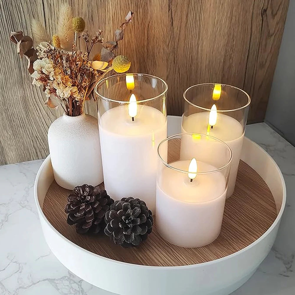 LuxeLumen LED Candle Set | Elegant LED candles with remote control for atmospheric ambiance
