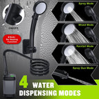 Portable Rechargeable Outdoor Camping Shower Pump