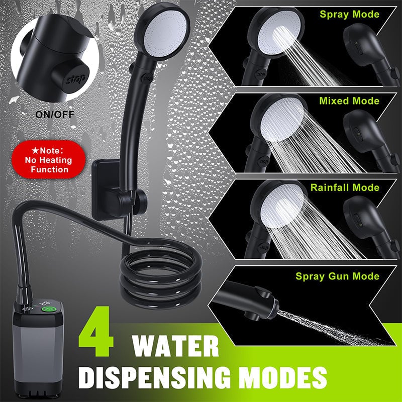 Portable Rechargeable Outdoor Camping Shower Pump