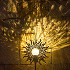 Solar Garden Light made of Metal – Waterproof LED Design in Moon, Flame, Sun or Star Shape
