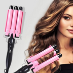 Ceramic Triple Barrel Wave Styler for Perfect Curls