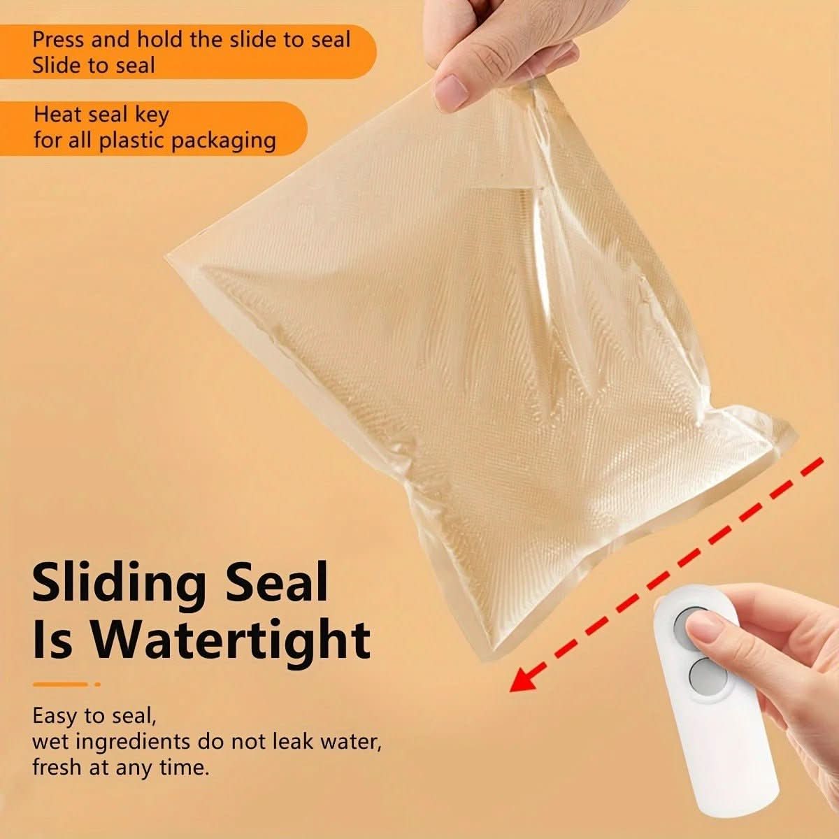Manual pocket sealer for fresh food