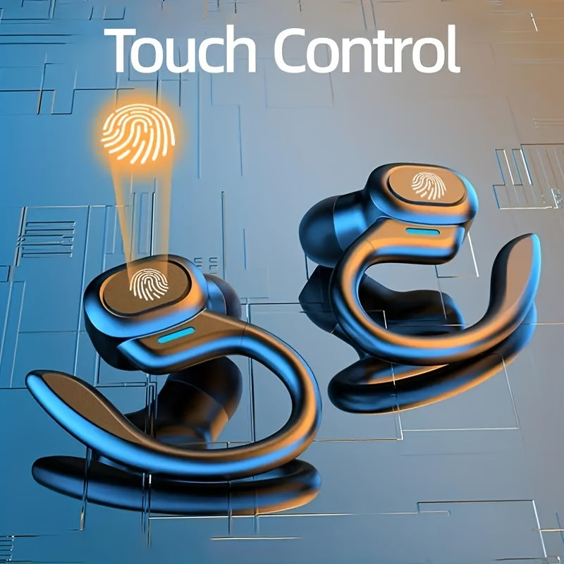 Waterproof Bluetooth Earbuds with Ergonomic Fit and Touch Control for Athletes - Wireless, IPX7 Rating, 6 Hour Battery Life