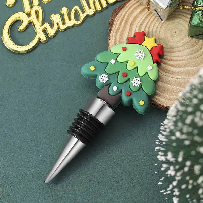 Christmas Holiday Wine Bottle stopper Gift Idea 2025