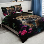 FierceFloral Bedset – Luxury Animal Print and Flowers