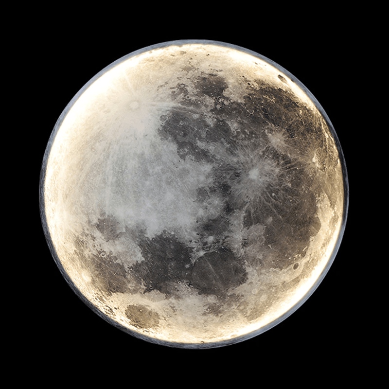 LunaGlow – Adjustable Moon Wall Light with LED Ambience