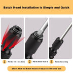 Telescopic Wrench Conversion Head – Robust Adapter Made of Chrome-Vanadium Steel