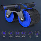 Roller - Non-slip abdominal trainer wheel with recoil function