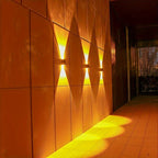 Modern LED outdoor wall light with up & down light – Waterproof wall lamp for house facade and entrance area