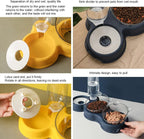 FEASTFLOW – 3-in-1 Elevated Feeding Station with Automatic Water Dispenser