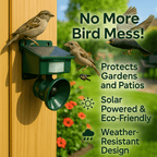 FEATHERBLOCK – Motion-Activated Bird Repeller for Quiet & Clean Outdoor Spaces