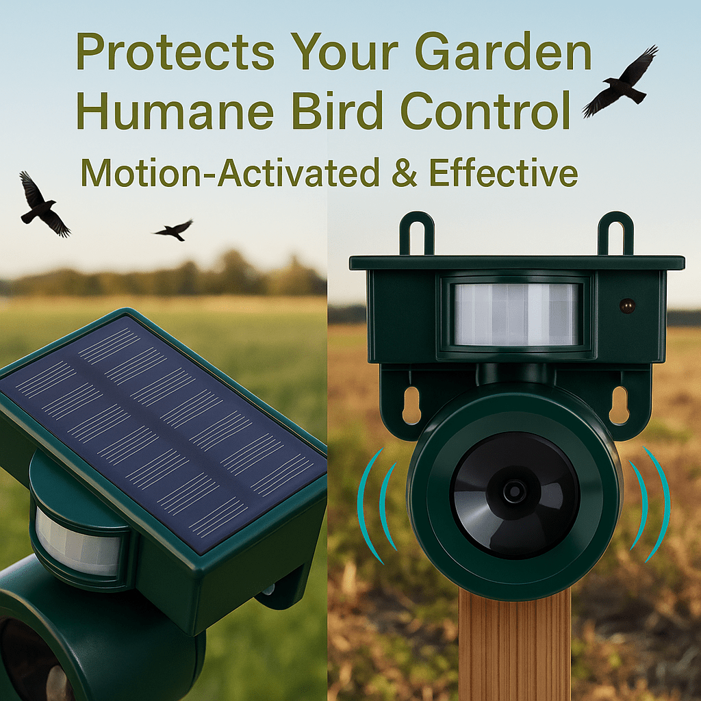 FEATHERBLOCK – Motion-Activated Bird Repeller for Quiet & Clean Outdoor Spaces