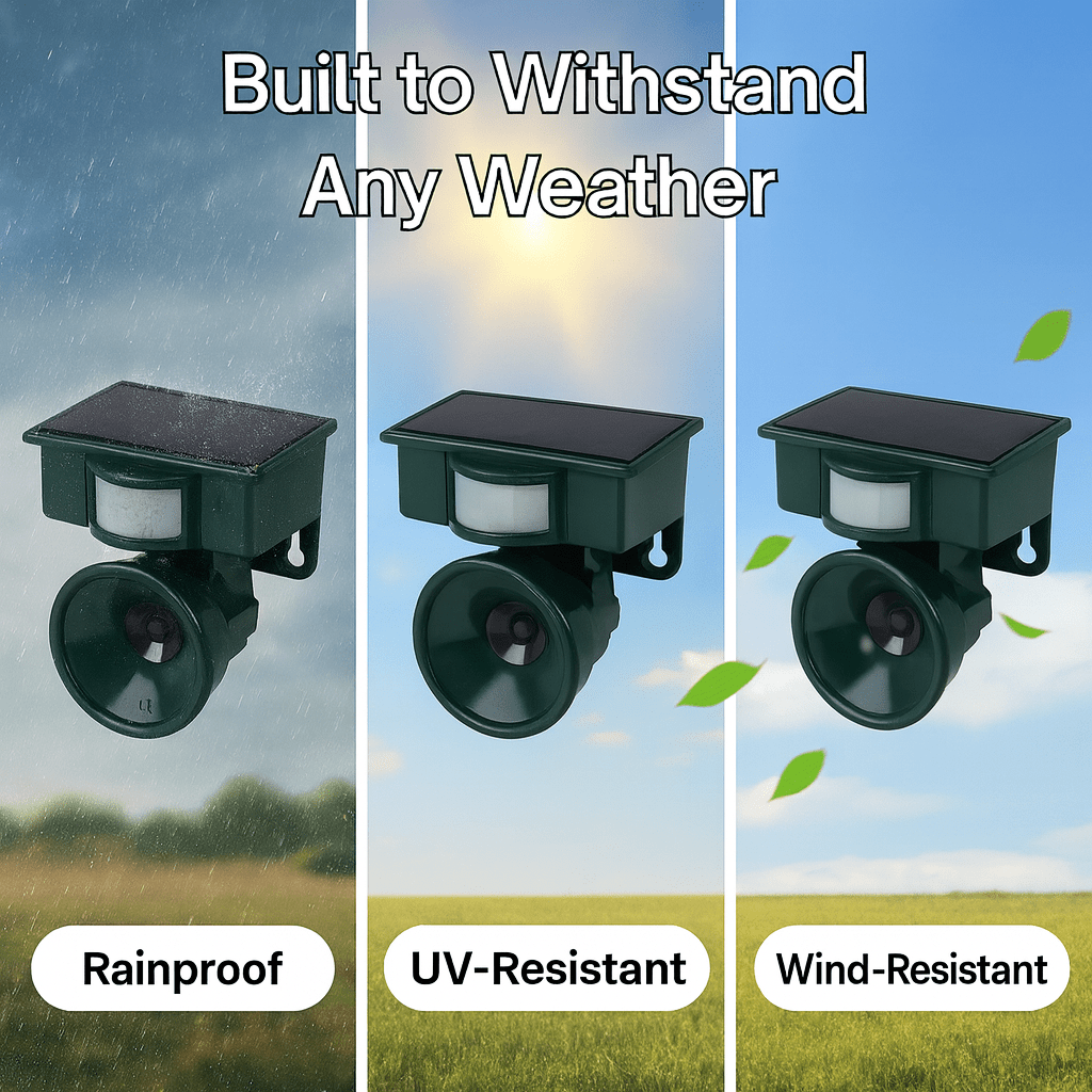FEATHERBLOCK – Motion-Activated Bird Repeller for Quiet & Clean Outdoor Spaces