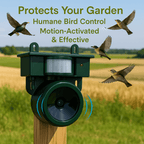 FEATHERBLOCK – Motion-Activated Bird Repeller for Quiet & Clean Outdoor Spaces