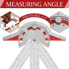 Ultra Precision Marking Ruler Square T Type Woodworking Scriber Measuring Tool
