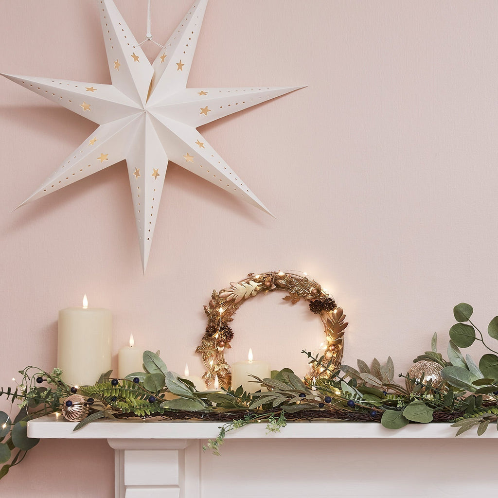 Christmas Decorations Paper Star Light Set