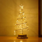 Christmas Table Lamp with LED Spiral Design