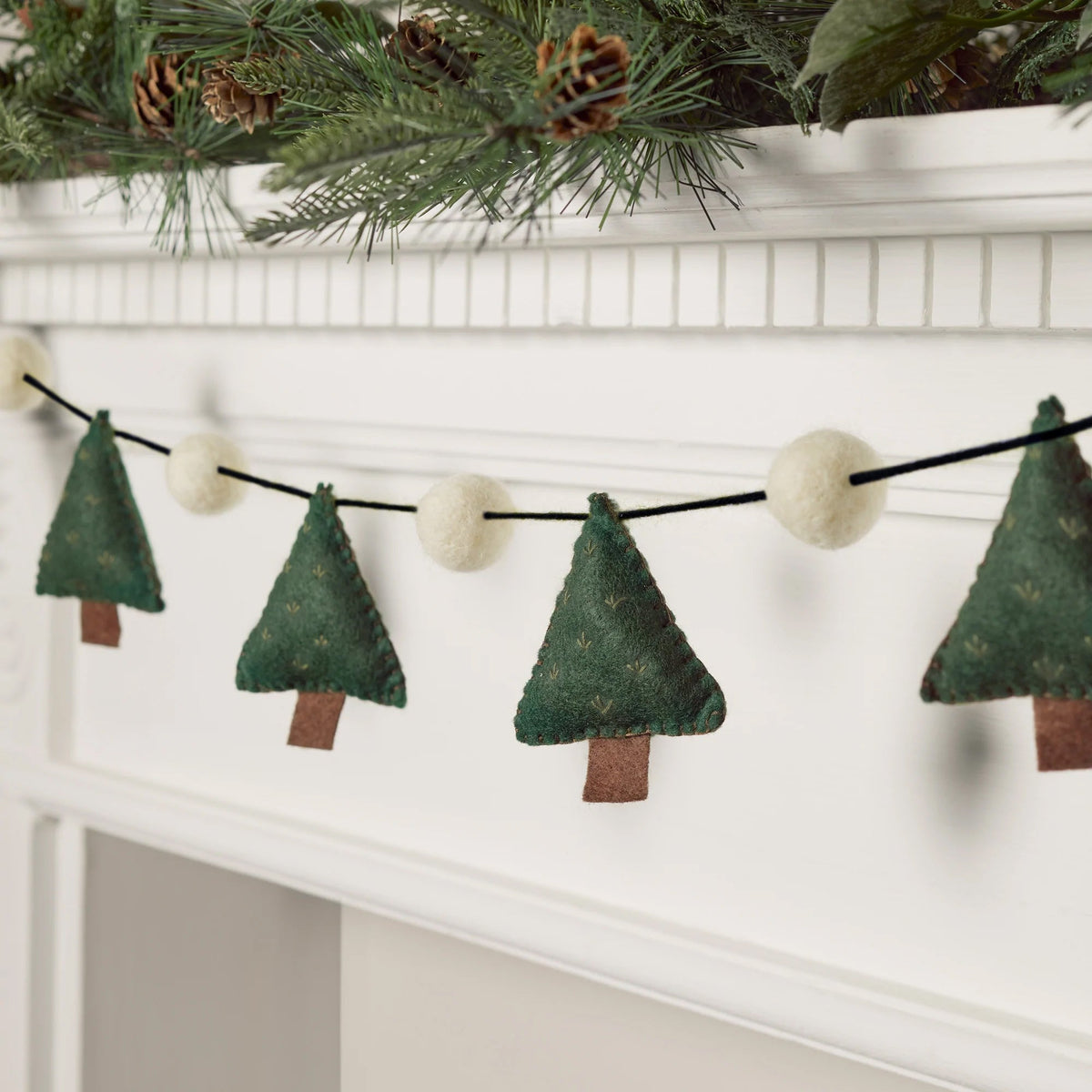 Christmas Decorations Felt Tree Garland