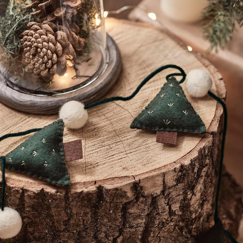 Christmas Decorations Felt Tree Garland