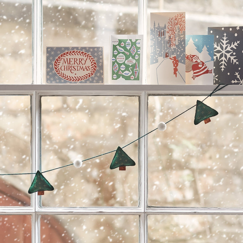 Christmas Decorations Felt Tree Garland