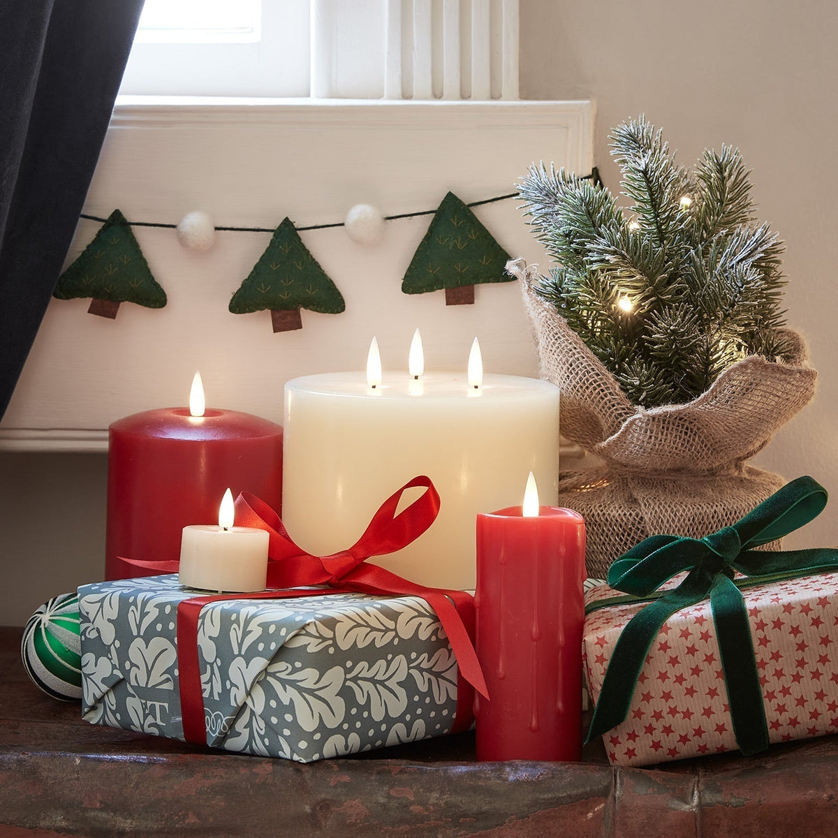 Christmas Decorations Felt Tree Garland