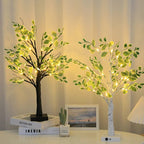 Fairy Lights LED Tree with Green Leaves