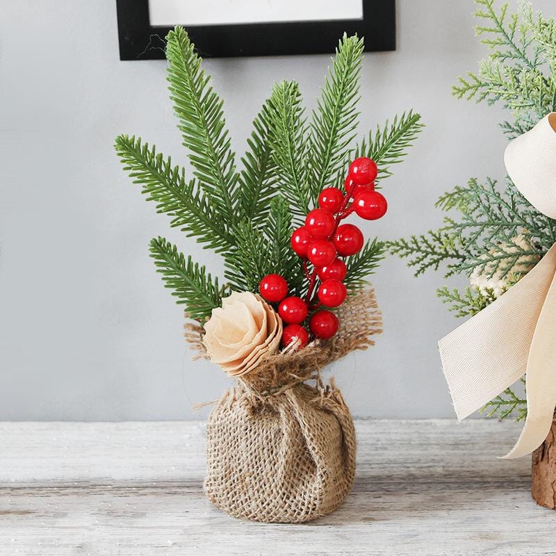 Christmas Decorations Mini Tabletop Tree Set