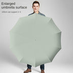 Windproof Folding Umbrella with Ring Buckle Handle