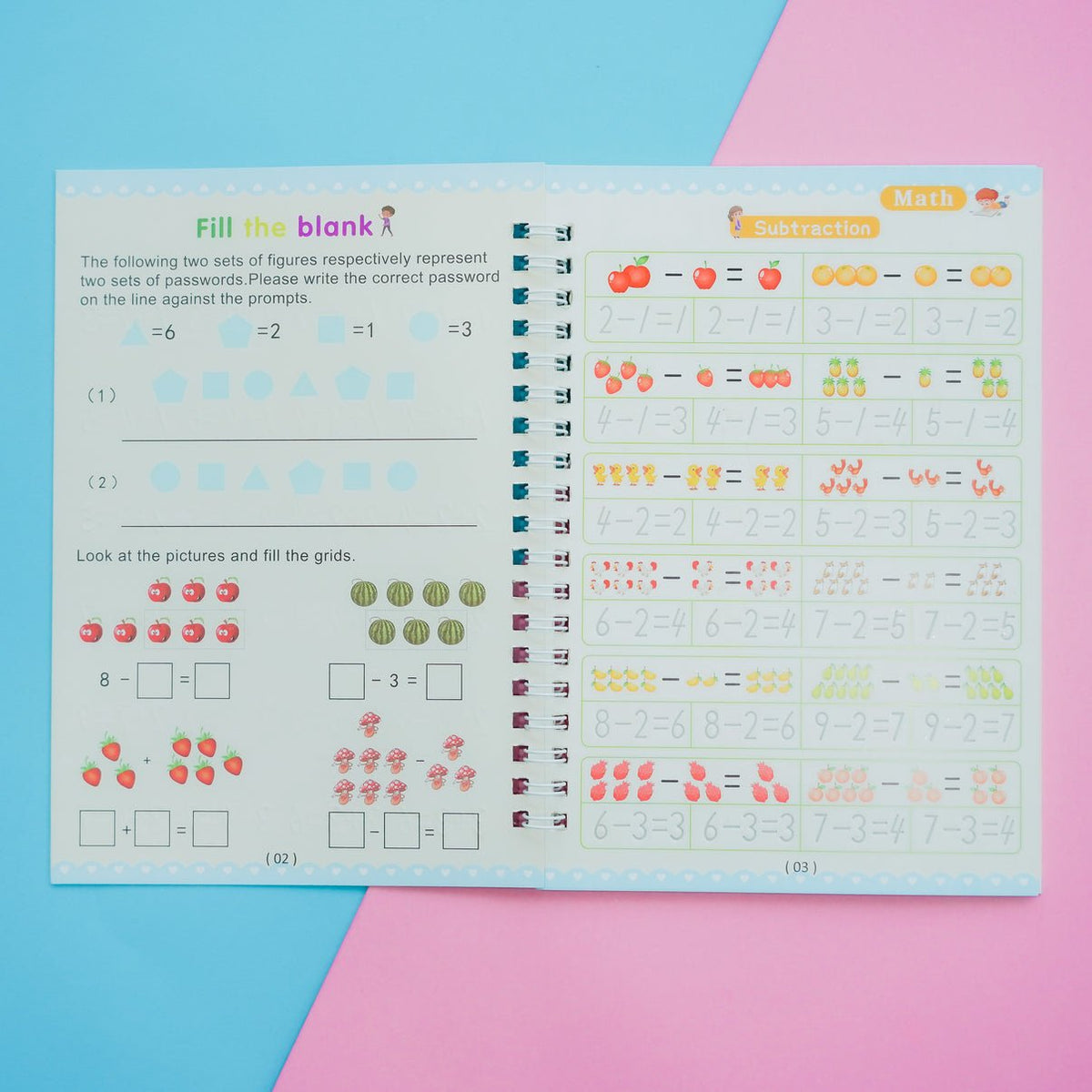 Children'S Numbers Letters Practice Magic Copybook