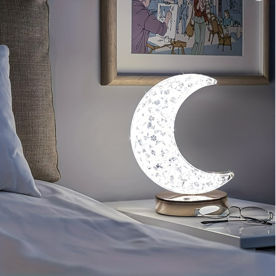 CrystalGlow Lamp - Dimmer Table Lamp with Touch