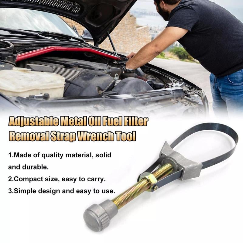 Adjustable Oil Filter Wrench — Robust Tool for 60-120 mm Filters