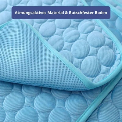 Cooling mat for pets with non-toxic self-cooling gel