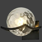 Modern LED Wall Lamp with Glass Panel