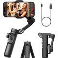 Handheld Smartphone Stabilizer With 3-Axis Gimbal And Gesture Control
