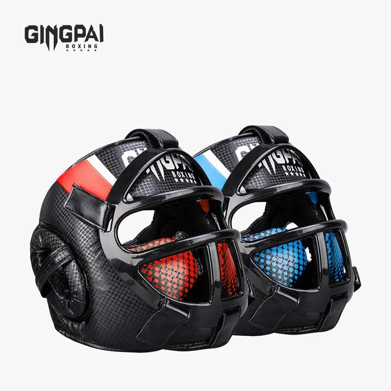 Fightguard Premium Headgear with Face Mask – Full Head and Face Protection for Sparring, Muay Thai, Taekwondo, and Martial Arts Training
