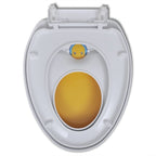 White & Yellow Soft Close Toilet Seat for Adults/Children