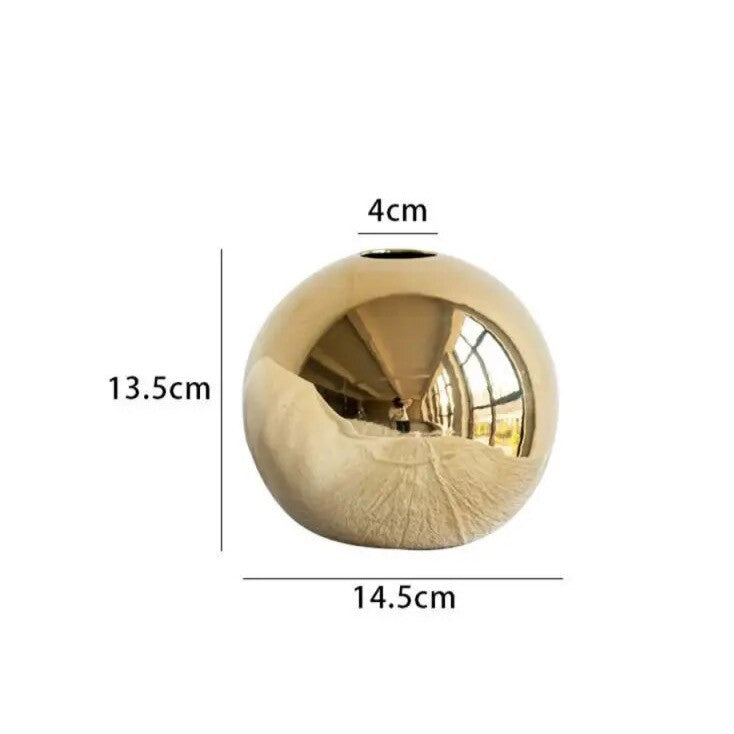 Golden Ball Vase