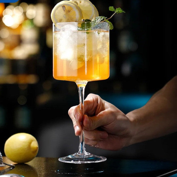 Square Highball Cocktail Glass